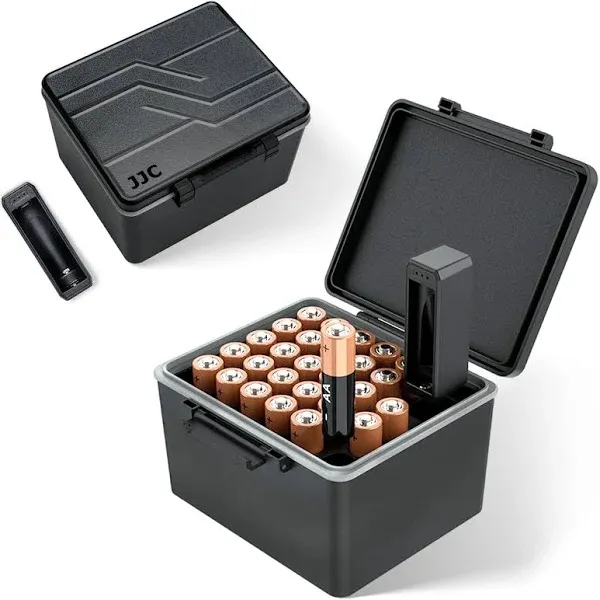 JJC 28 Slots AA Double A Battery Case Holder