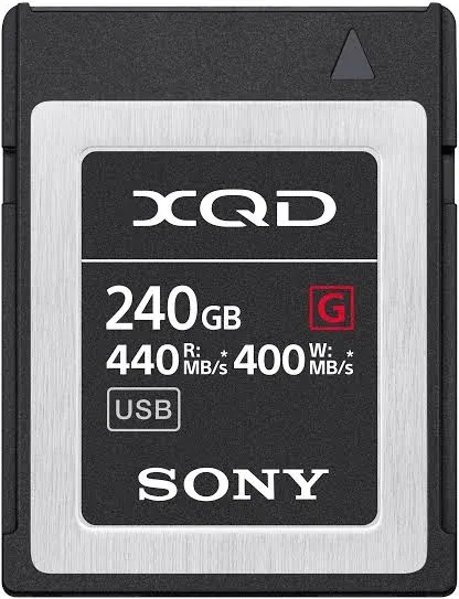 Sony Memory Card XQD G Series 120gb 440mb/s Read 400mb/s (QDG120F) NEW 