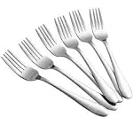 Aebeky 12-Piece Stainless Steel Salad Forks Set