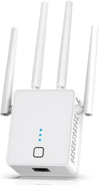 WiFi Extender, 2024 Fastest WiFi Booster 1200Mbps Dual Band (5GHz/2.4GHz) WiF...