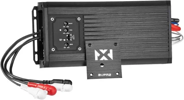 NVX MVPA2 600W Total RMS 2-Channel Bridgeable Marine-V Series Micro Class D Compact Marine/Powersports/Motorcycle Amplifier | IPX67 Waterproof Rating