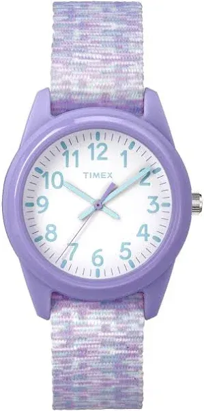 Timex Girls Quartz Purple Nylon Strap Watch