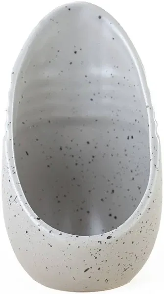 Speckled Earthenware Spoon Rest for Kitchen Stoves and Countertops - Gray