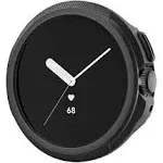 Spigen ACS03073 Google Pixel Watch 2 Case / Pixel Watch Compatible, Drop, Shock, Absorbent, Easy Removal, Simple, Slim, Lightweight, Scratch-Resistant, Protective Cover, Liquid Air (Matte Black)