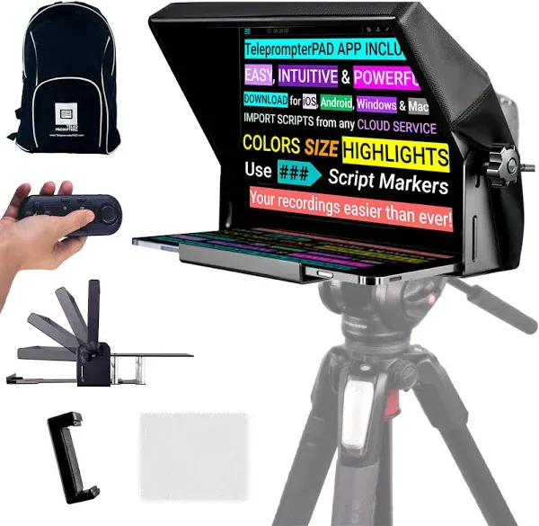 TeleprompterPAD iLight Pro 10, to Work As TV Professionals Do