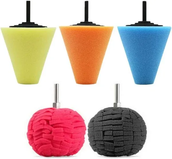 5pcs Polishing Pad Buffing Wheel Kit