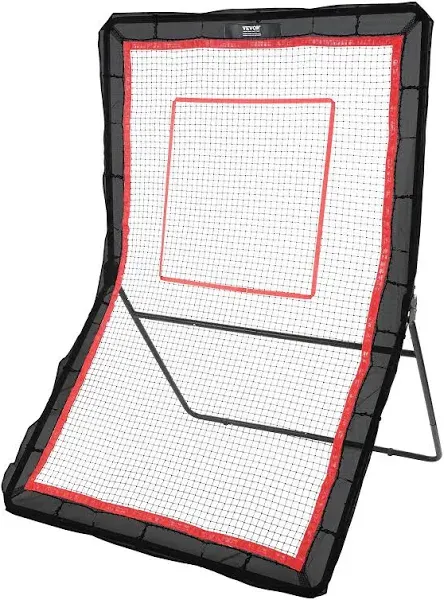 VEVOR 5x7ft Lacrosse Baseball Rebounder Softball Bounce Pinchback Net Adjustable