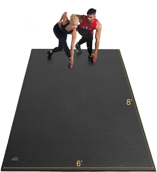 Gxmmat Large Exercise Mat 6'x8' Size,Pure Perfection in Craft, Comfort and Useage