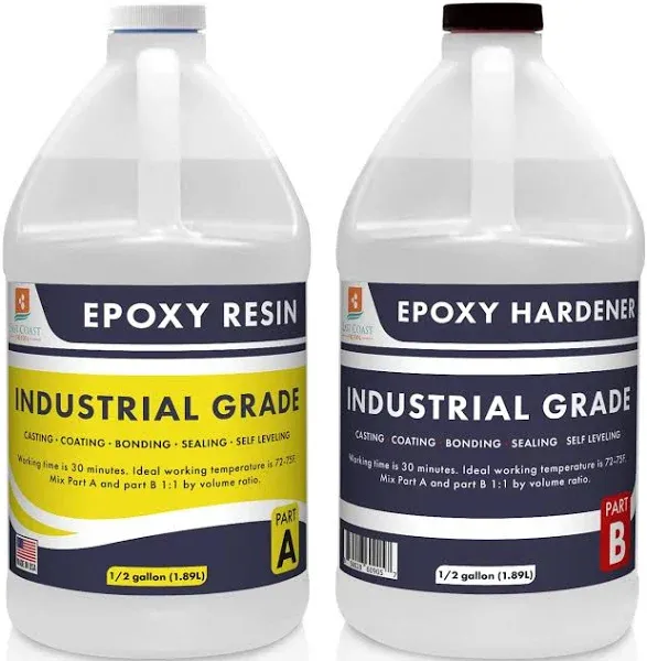 Industrial Grade 1:1 Epoxy Resin 1 Gallon Kit