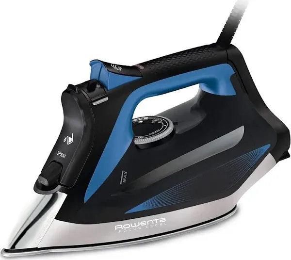 Rowenta Steam Iron Focus Excel Black/Blue