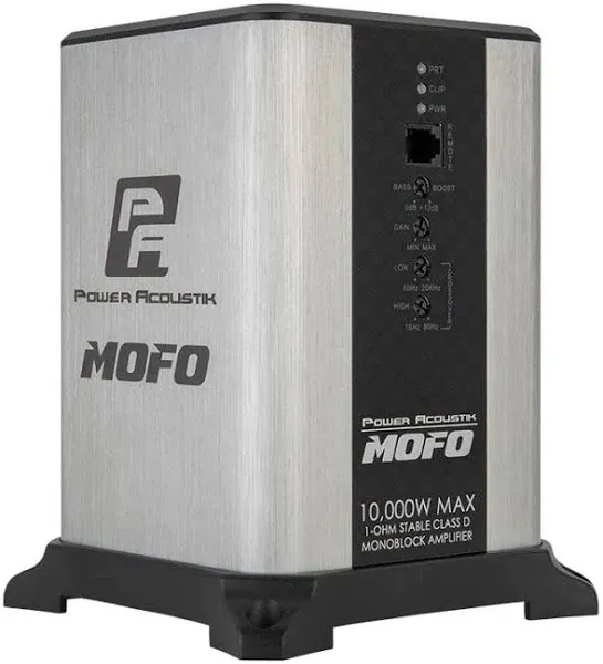 Power Acoustik MOFO1-10KD 10000 Watts MOFO Series Monoblock Class D Car Amplifier