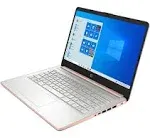 HP 14 Laptop, Intel Celeron N4020 (14-inch HD 4 GB RAM, 64 GB Storage), Touchscreen, Windows 10 Home, Thin & Portable, 4K Graphics, (14-dq0070nr, 2021), Pale Rose Gold(Renewed)