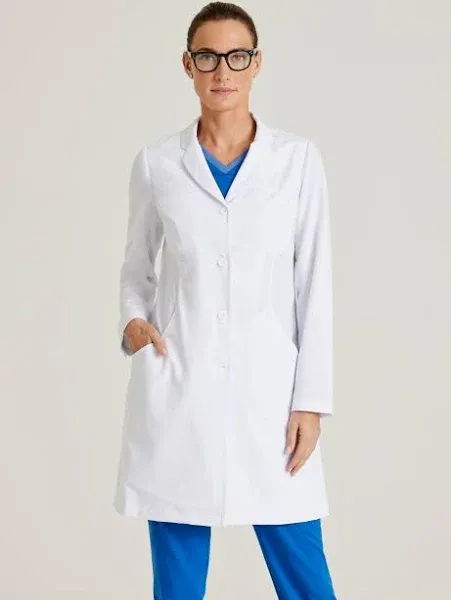 Grey's Anatomy by Barco Signature Women's Penelope 35" 5-Pocket Stretch Lab Coat ...