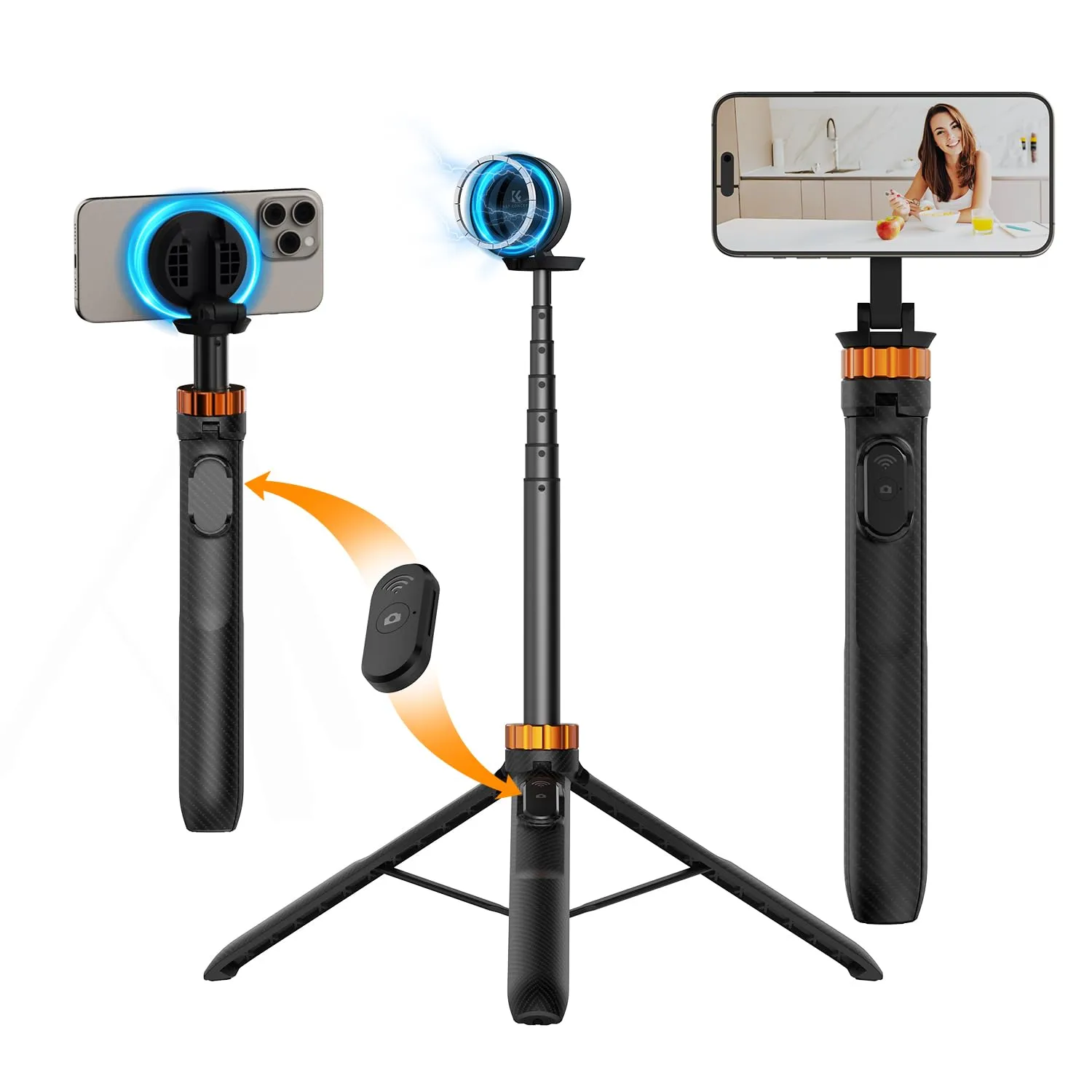 K&F Concept MS19 Magnetic Selfie Stick Tripod