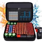 Tamfile Fireproof Battery Organizer Storage Case Waterproof & Explosionproof Safe ...