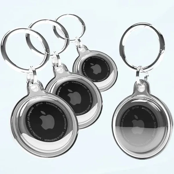 4 Pack Air Tag Keychain