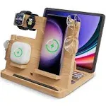 Otess Bamboo Wireless Charger for Samsung