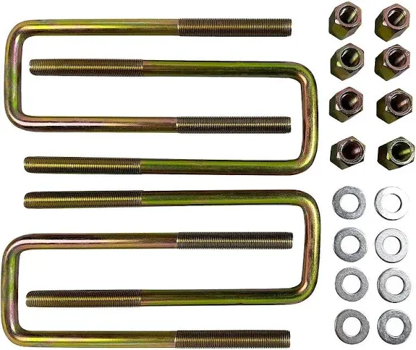 Square U-Bolts with hardware 2.5&#034; Wide Leaf Springs 8.75&#034; Long 