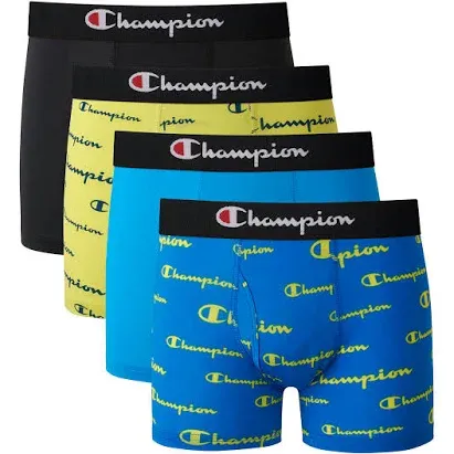 Champion Boys Everyday Active Stretch Boxer Briefs, Assorted 4-Pack