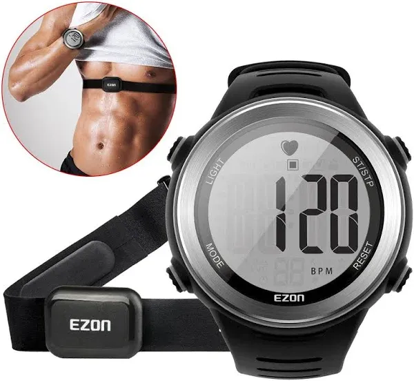 Ezon Heart Rate Monitor and Chest Strap Exercise Heart Rate Monitor