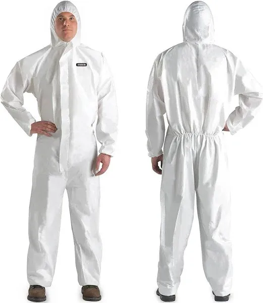 Yiber Hazmat Suit Disposable Full Body 7 Sizes with Multiple Specifications & Heavy-duty