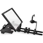 Professional & Portable Easy Teleprompter for Tablet/Tab/Smartphone/DSLR Video Camera. Adjustable Camera Base, Glass & Tab Holder. Quick Tripod Mounting, Hand Gloves, Sunhood + Bag (FC-TP-EZ)