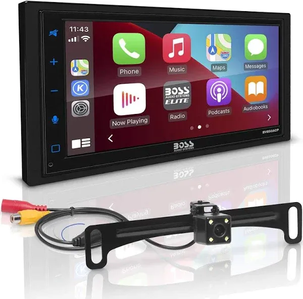 Boss BV850ACP 6.75 Inch Multimedia Receiver with Apple CarPlay/Android Auto