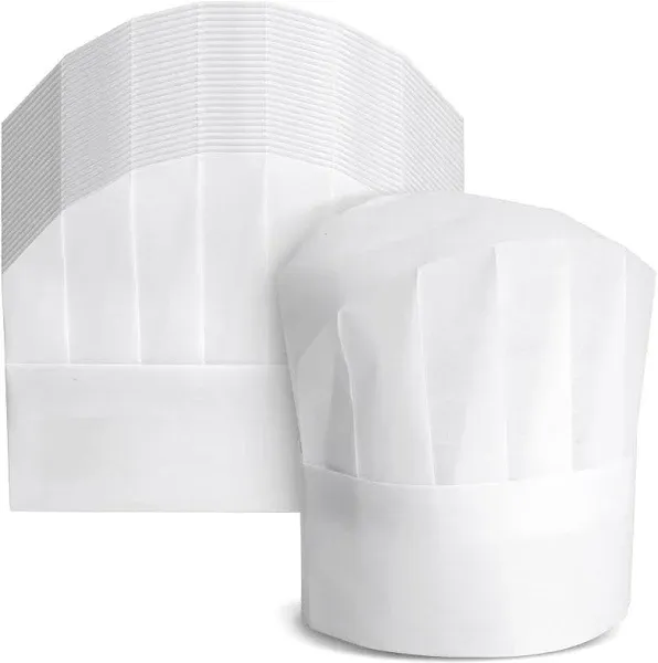 24 Pack Adjustable Disposable Chef Hats