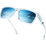  FlatRock Polarized Frame:gloss Tal Light Blue /Lens: Smoke - Ice Blue Mirror