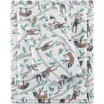 True North by Sleep Philosophy - Cozy Cotton Flannel Printed Sheet Set - Full - Multi Sloth