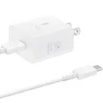 Samsung 25W PD Power Adapter with USB C Cable, White