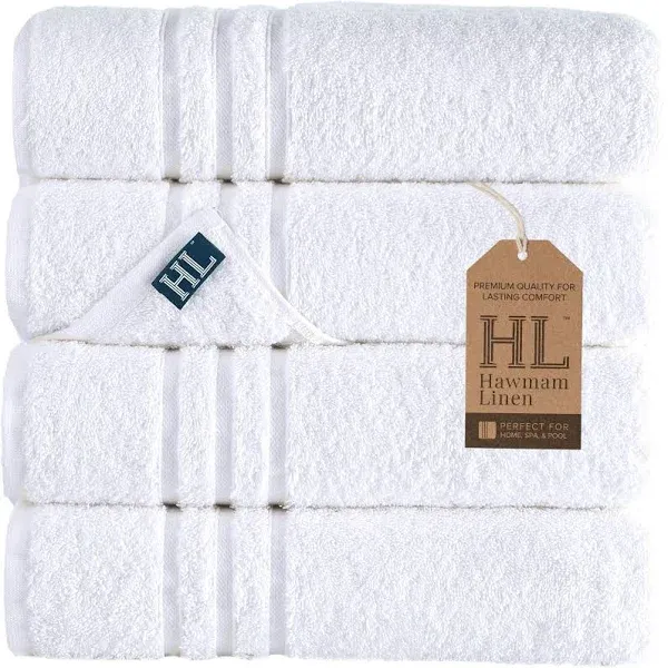 Hawmam Linen Bath Towels Set 6-Piece