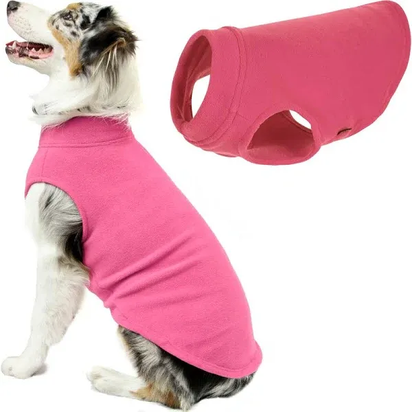 Gooby Black Stretch Fleece Dog Vest