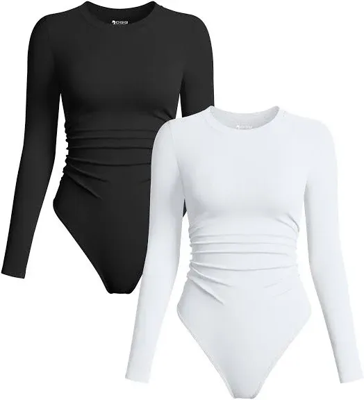 Skims Women's Long Sleeve Crew Neck Bodysuit