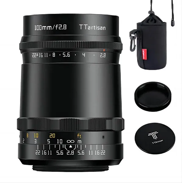 TTartisan 100mm F2.8  Soap Bubble Bokeh Manual Lens with M42 Mount DSLR Cameras