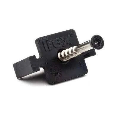 Trex Universal 1-in Black Hidden Deck Fastener 200-sq ft UNIVCOMBOCLIP200