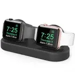 Delidigi Dual iWatch Stand Dock Silicone Charger Stand