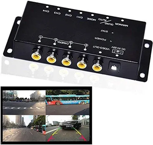 Auto Wayfeng WF IR Control 4 Cameras Video Control Car Cameras Image Switch Combiner Box