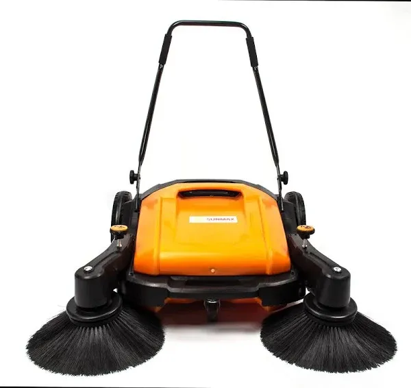 RT980S 38" Manual Push Powered Floor Sweeper, Triple Brushes, 38000 Sqft/h | SUNMAX