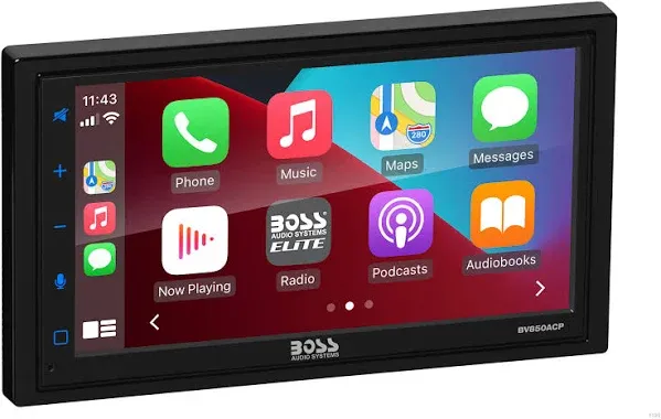 Boss BV850ACP 6.75 Inch Multimedia Receiver with Apple CarPlay/Android Auto