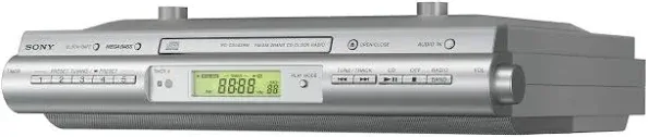 Sony Icfcdk50 Under Cabinet Kitchen Cd Clock Radio