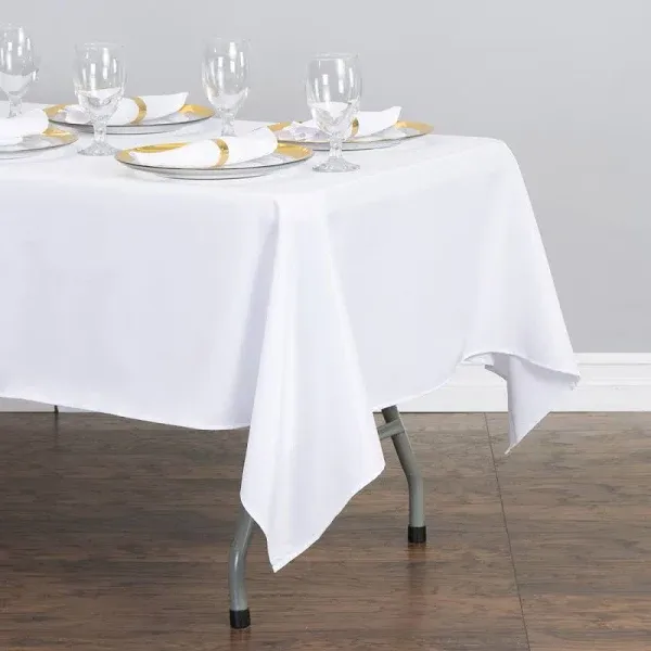 60126-010101 Tablecloth, 60 x 126 in, White