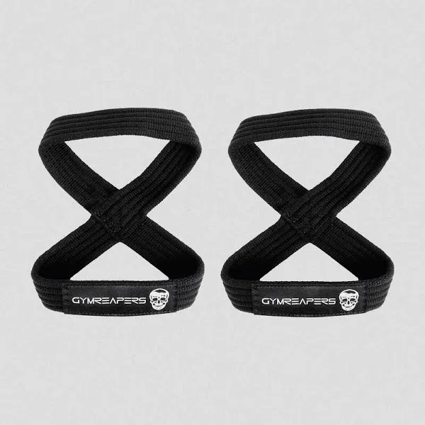 Gymreapers Figure 8 Lifting Straps For Deadlift, Powerlifting, Strongman, & Cross Training Strong Weightlifting Wrist Straps For Men, Women