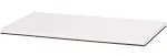 SSWBasics Laminated White Melamine Shelf - 48&#034;L X 12&#034;W - Durable Laminated