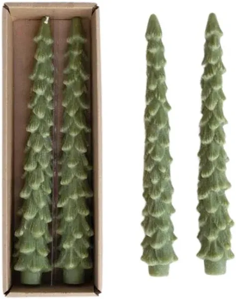 Unscented Tree Shaped Taper Candles