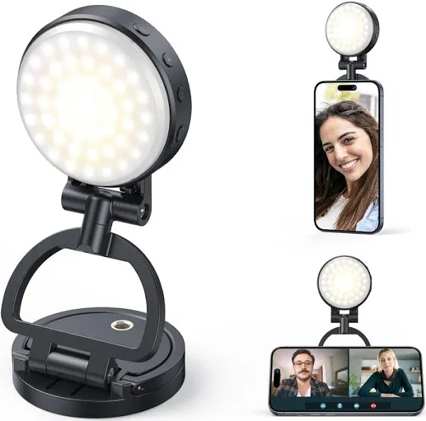 Selfie Light for Phone 350Lux/0.5m Phone Light with 2*Magnetic