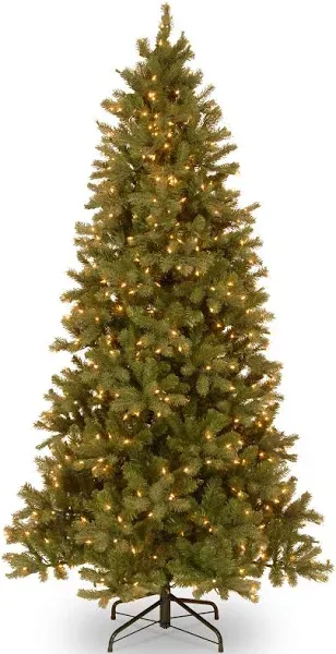 National Tree Company Downswept Douglas Slim Fir Tree with Clear Lights