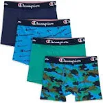 Champion Boys' Everyday Active Stretch Boxer Briefs, 4-Pack, Boy's, Size: Large