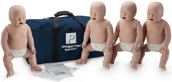 Infant CPR Manikin w/Monitor - 4 Pack - Medium Skin