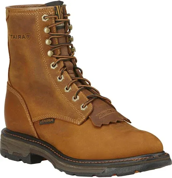 Ariat WorkHog 8in WP Work Boot Aged Bark